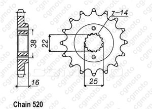 Pignon Duc 600 Super Sport 95-