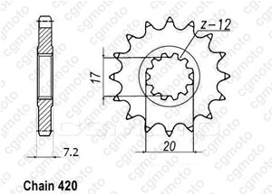 Kit chaine Aprilia 50 Rx