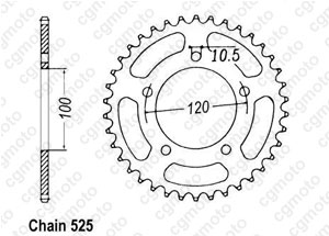 Kit chaine Aprilia Smv 750 Dorsoduro