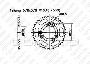 Kit chaine Cagiva 1000 Navigator