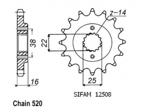 Kit chaine Ducati 750 Ss