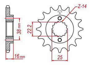 Kit chaine Ducati Monster 796