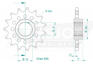 Kit chaine Ducati Panigale 959