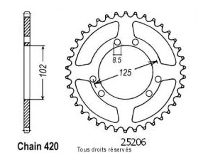 Kit chaine Derbi Senda 50 R DRD X-TREME