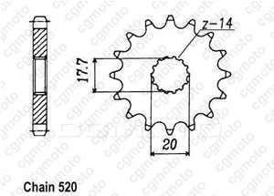 Kit chaine Gas Gas Mc 125 Cross