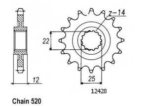 Kit chaine Gas Gas Mc 250 Cross