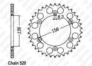 Kit chaine Gas Gas EC-F 450 4T