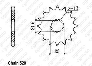 Kit chaine Kawasaki Er-6 650