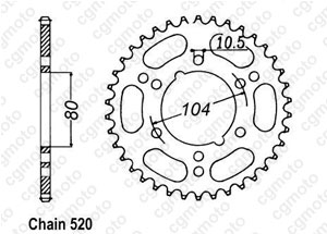 Kit chaine Kawasaki Er-6 650