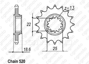 Kit chaine Kawasaki Z 750