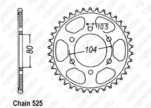 Kit chaine Kawasaki Zx-7r 750