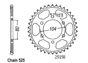 Kit chaine Kawasaki Zx-7r 750