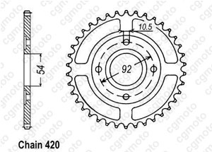 Kit chaine Mbk X-power 50