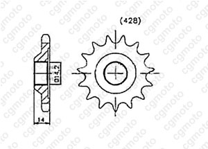 Kit chaine Peugeot 50 Xplc