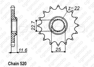 Kit chaine Polaris 250 Trail Blazer