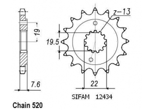 Kit chaine Suzuki Lt-z 400