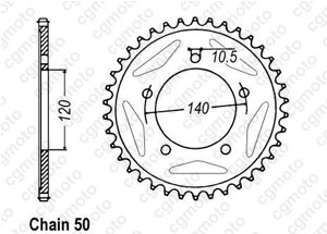 Kit chaine Suzuki Sv 1000 S