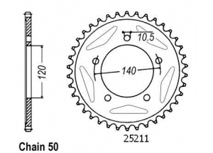 Kit chaine Suzuki Sv 1000 S