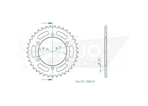 Kit chaine Triumph Tiger 800