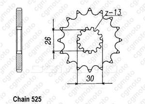 Kit chaine Triumph 865 Speedmaster