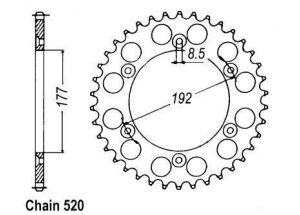 Kit chaine Husqvarna 240 250 Wr