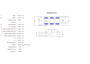 Chaîne Afam A420MX2-G AR OR