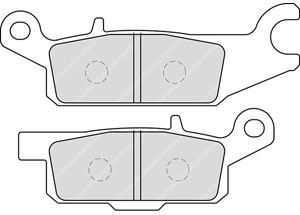 Ferodo - Plaquette de frein Organique Eco-Friction Route AVANT GAUCHE