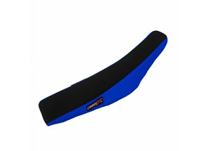 Housse de selle TM MX-EN 125 250 450 530 2003-2007 TOP BLACK- SIDE BLUE (M1010-2BBL)