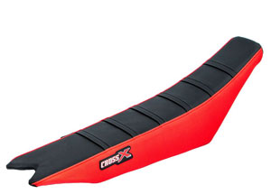 Housse de selle GASGAS EC-ECF 2007-2011 TOP BLACK- SIDE RED-STRIPES BLACK (M810-3BRB)