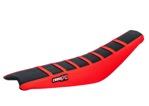 Housse de selle GASGAS EC-ECF 2007-2011 TOP BLACK- SIDE RED-STRIPES RED (M810-3BRR)