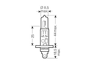 Ampoule H1 Cool Blue Intense - 12V 55W P14.5s