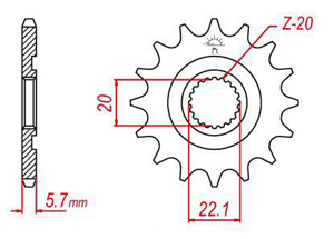 Pignon TT Esjot Lightweight