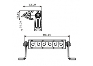 Projecteur 6 LED Quad 30W 3D