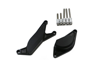 Kit Protection de Carters CNC Anodisés Noir GSR 600 / 750 Gauche et Droit